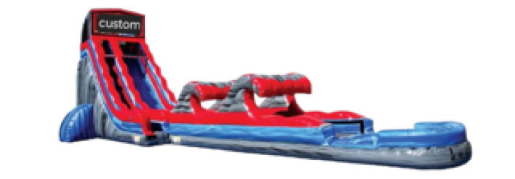 27' Wave Runner Single Lane Slip N Slide W Pool